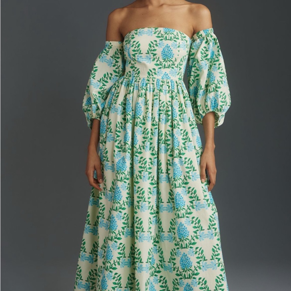 Floral Off-Shoulder Maxi Dress